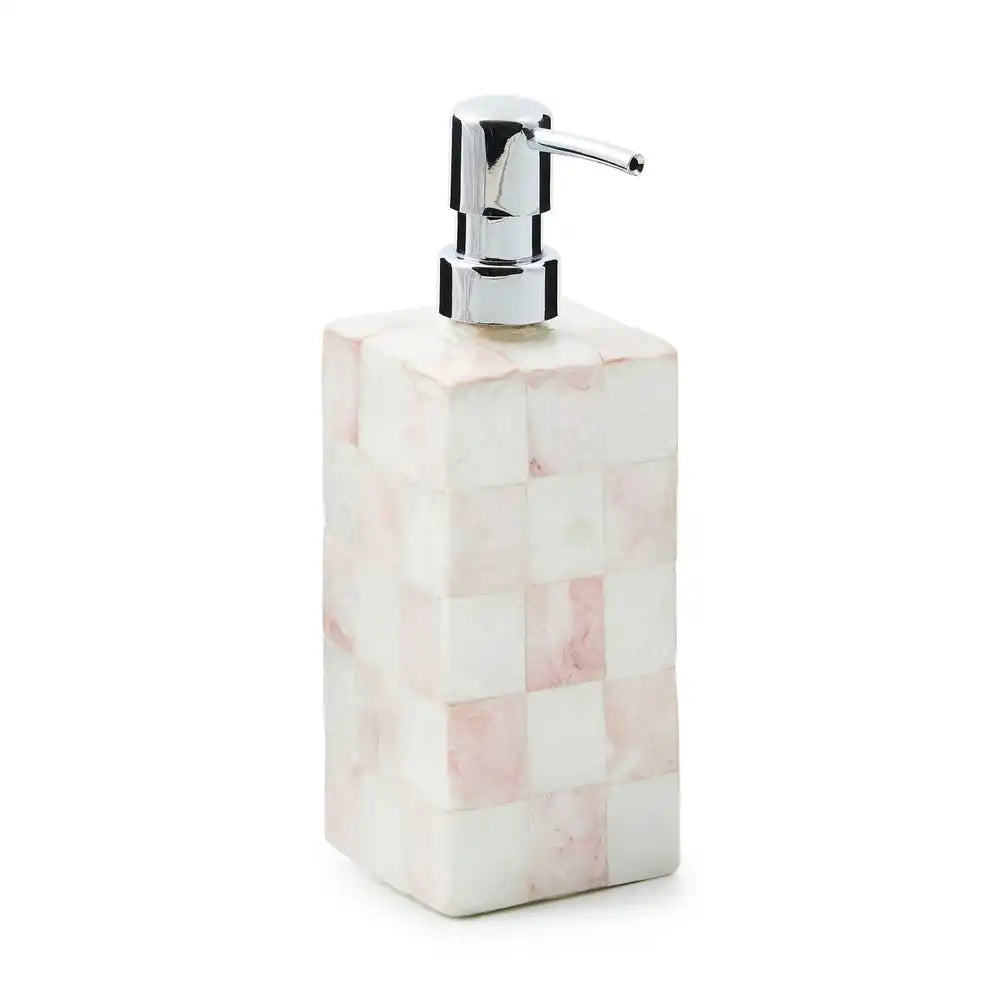 Rosy Check Capiz Vanity Tray