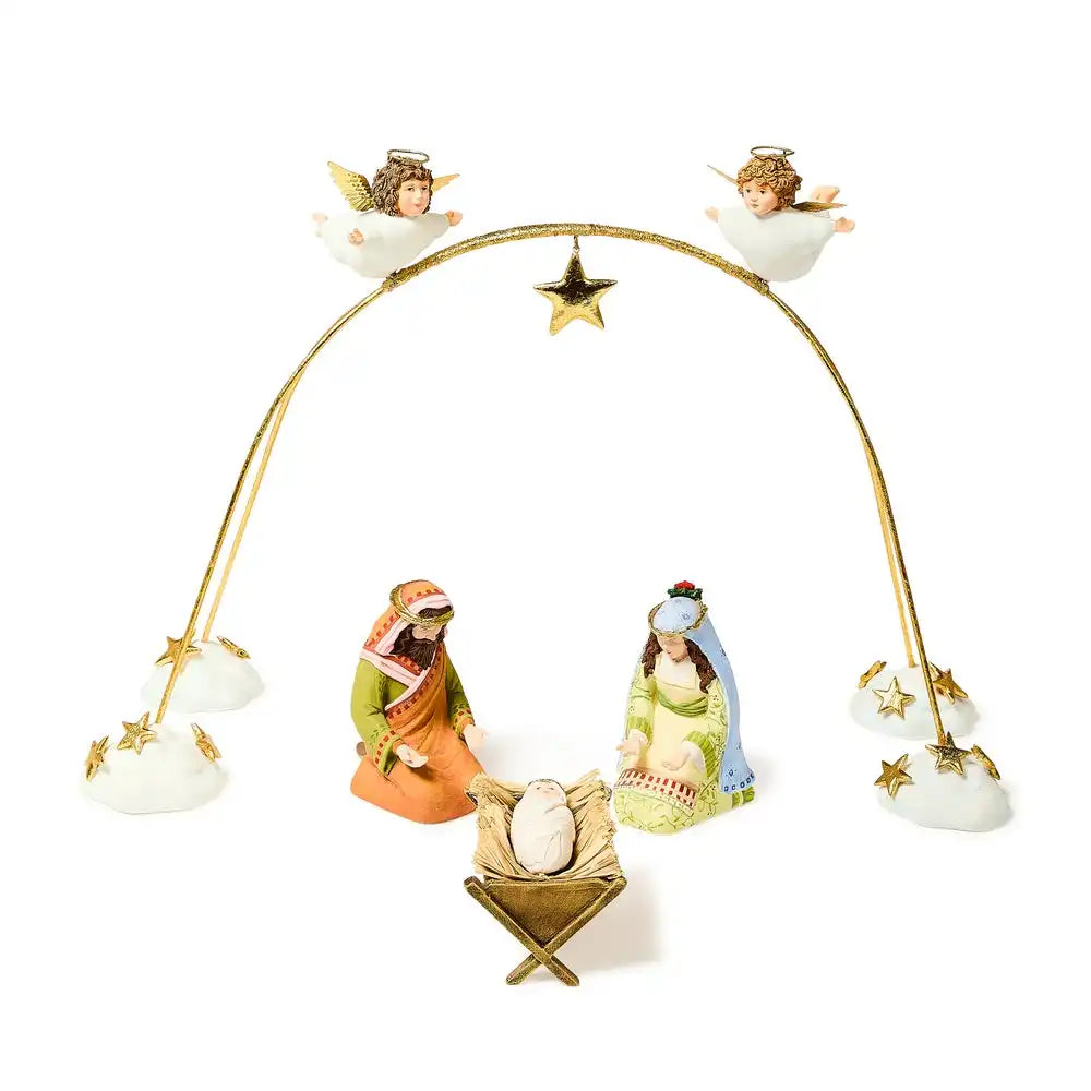 Patience Brewster Nativity Cherub Angels Mini Arch Set, Set of 4