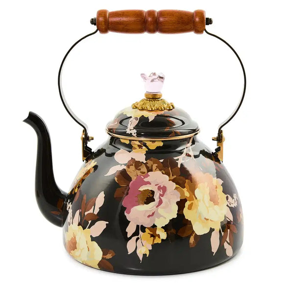 Rosy English Garden 2 Quart Tea Kettle