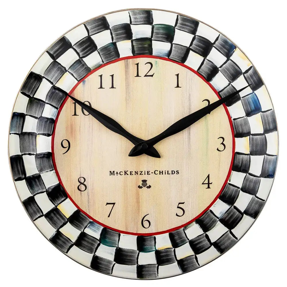 Royal Check Wall Clock