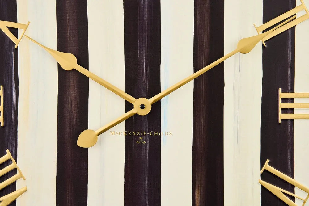 Courtly Stripe Wall Clock