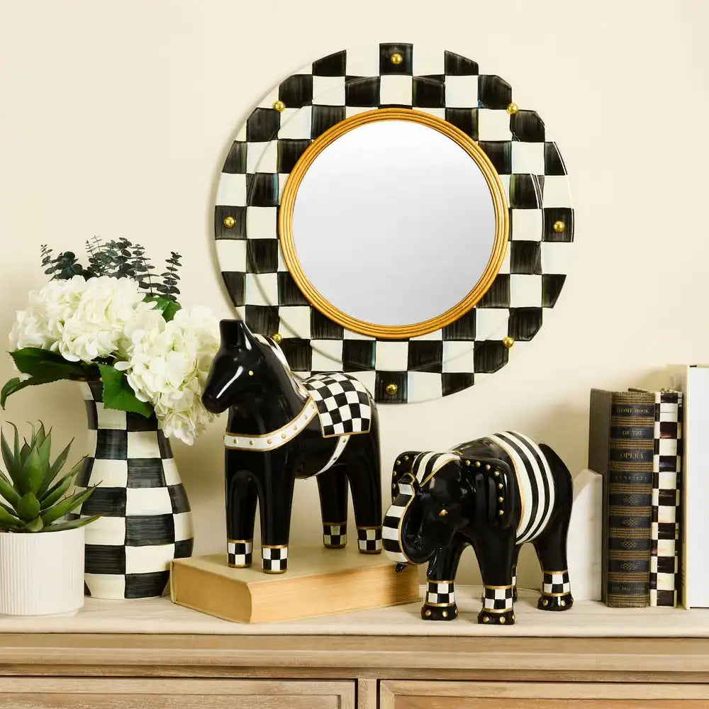 Courtly Check Elephant Figurine Secondary image