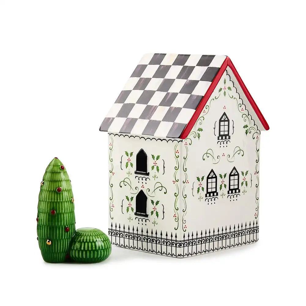 Holly Village Illuminated Ceramic Cottage