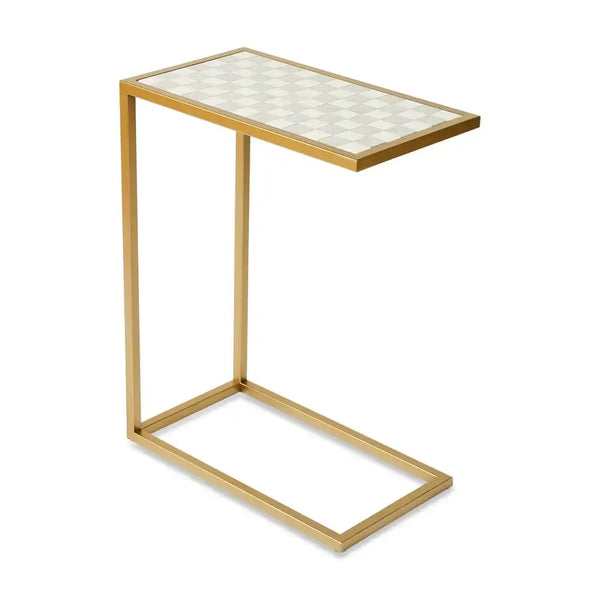 Courtly Check Enamel C-Table