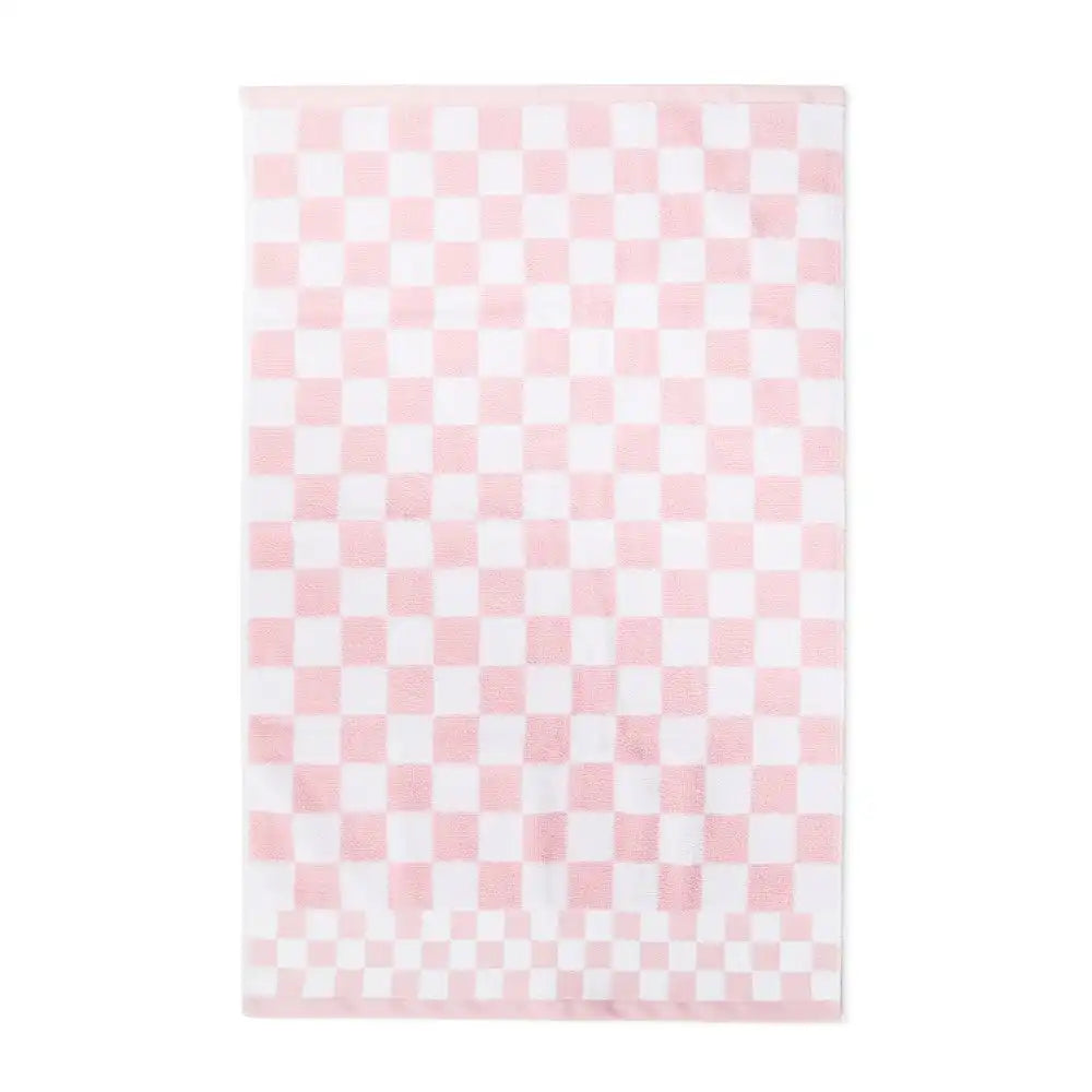 Black Check Hand Towel
