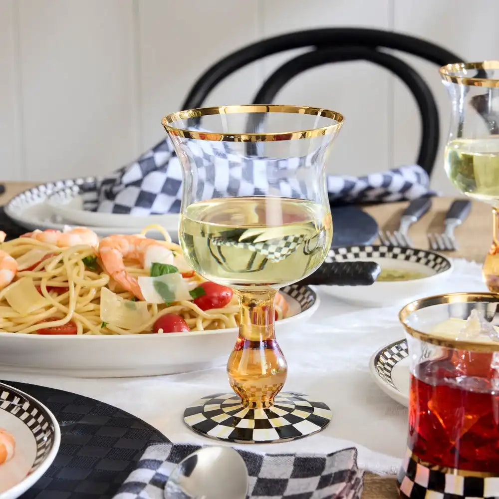 Courtly Check Coupe Glass
