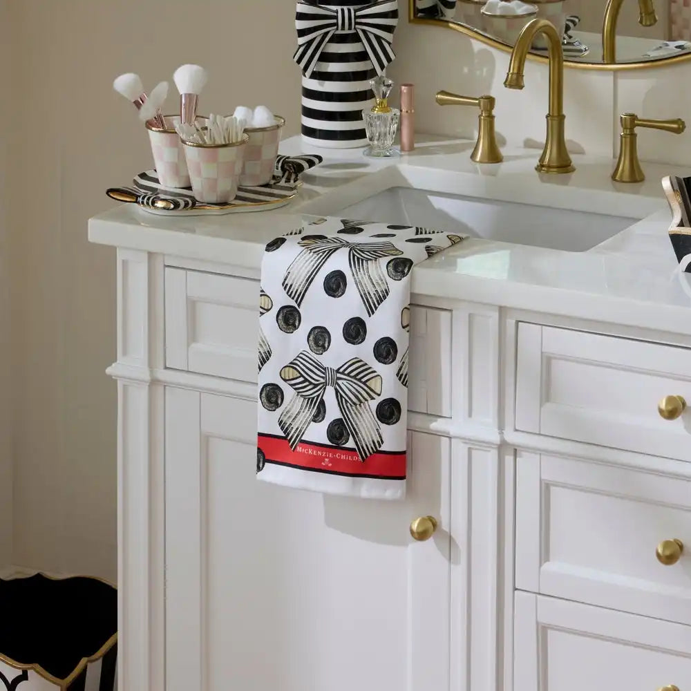 Pretty as a Bow Printed Dish Towel Secondary image