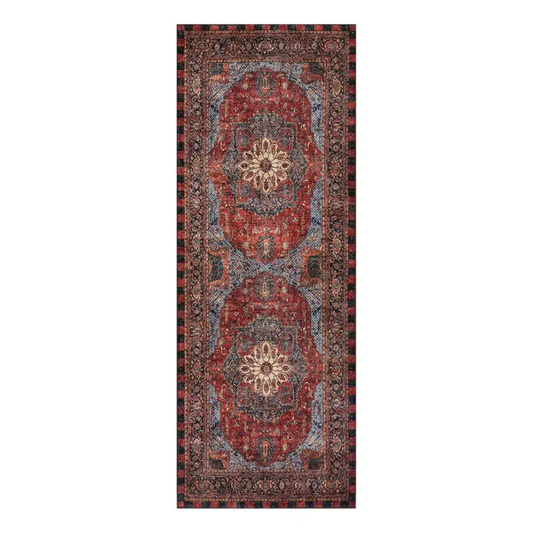 Heriz Checked Mocha 8' x 10' Washable Rug