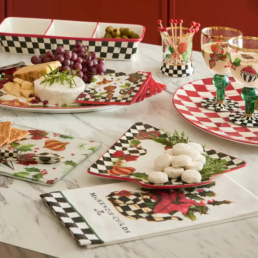 Deck the Halls Tree Serving Platter