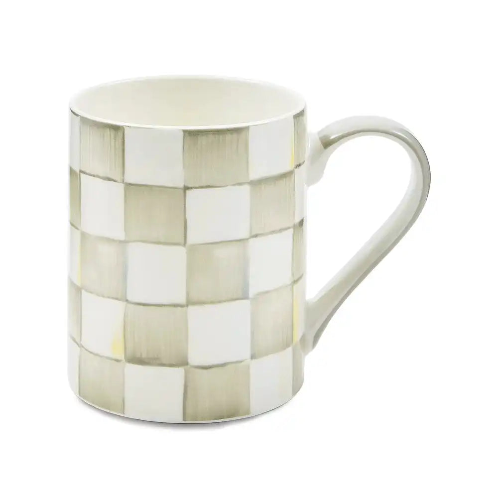Sky Check Porcelain Mug