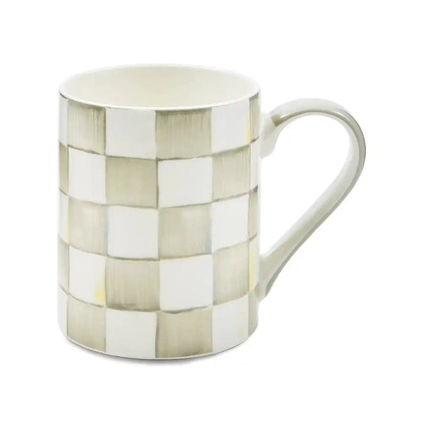 Sky Check Porcelain Mug