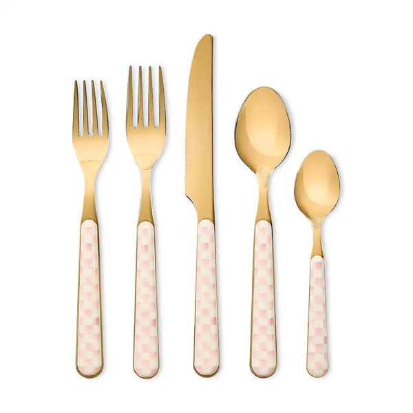 Courtly Check Bistro Flatware 5 Piece Place Setting