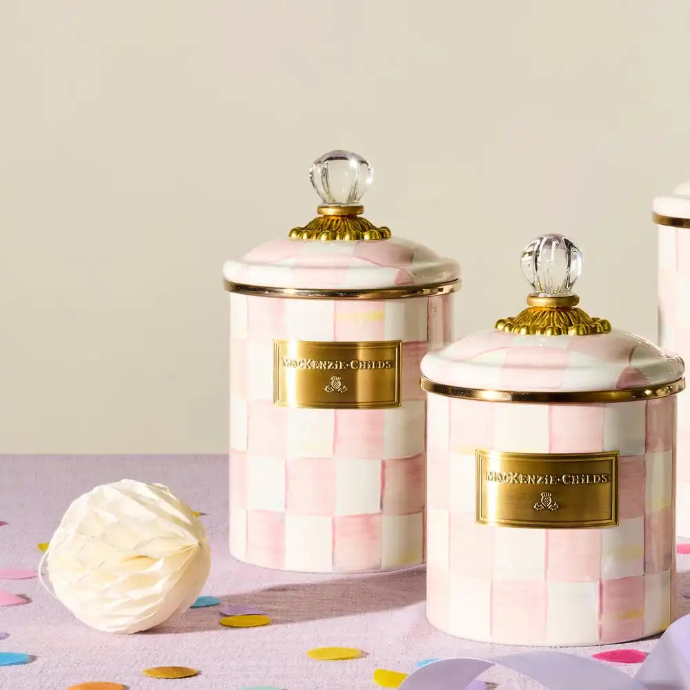 Rosy Check Canisters, Set of 3