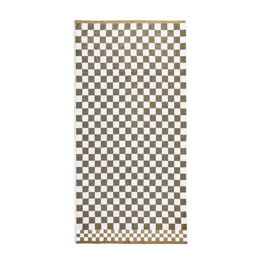 Black Check Hand Towel