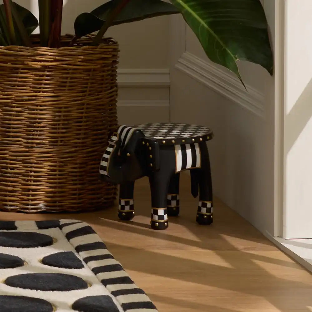 Mocha Elephant Pedestal