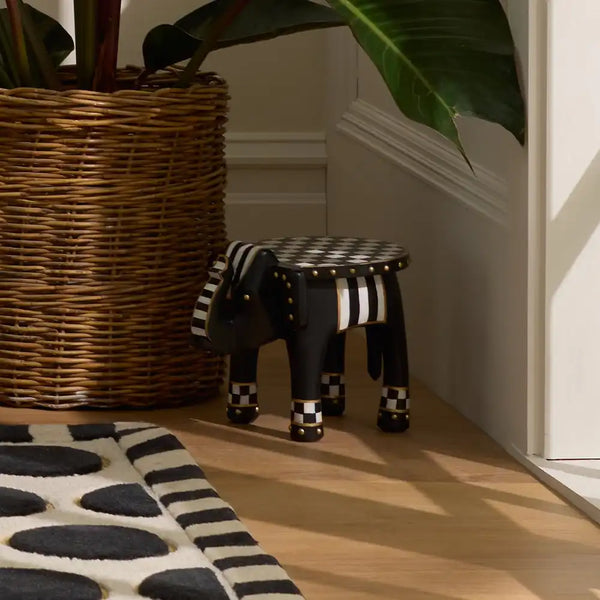Mocha Elephant Pedestal