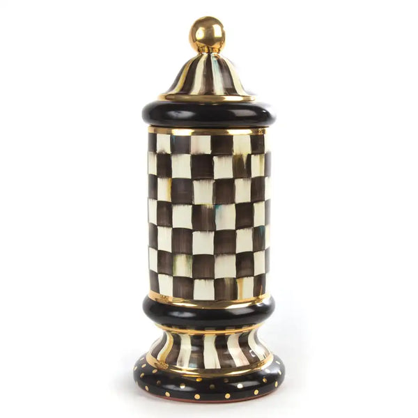 Courtly Check Ceramic Globe Canister