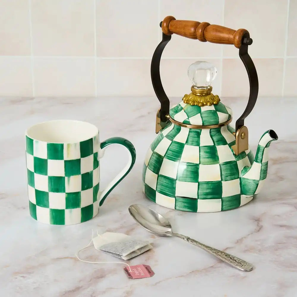 Sky Check Porcelain Mug