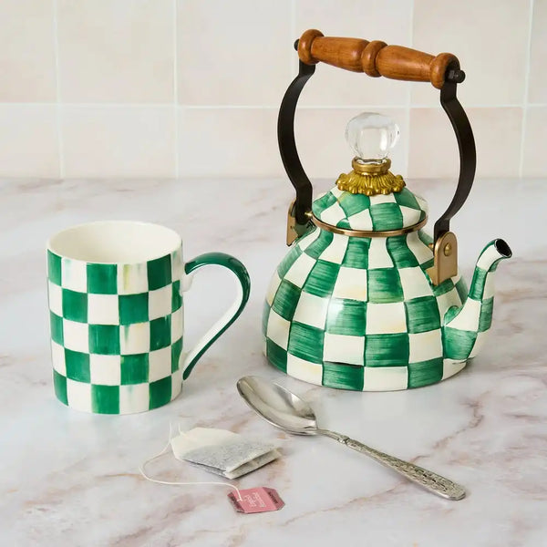 Sky Check Porcelain Mug