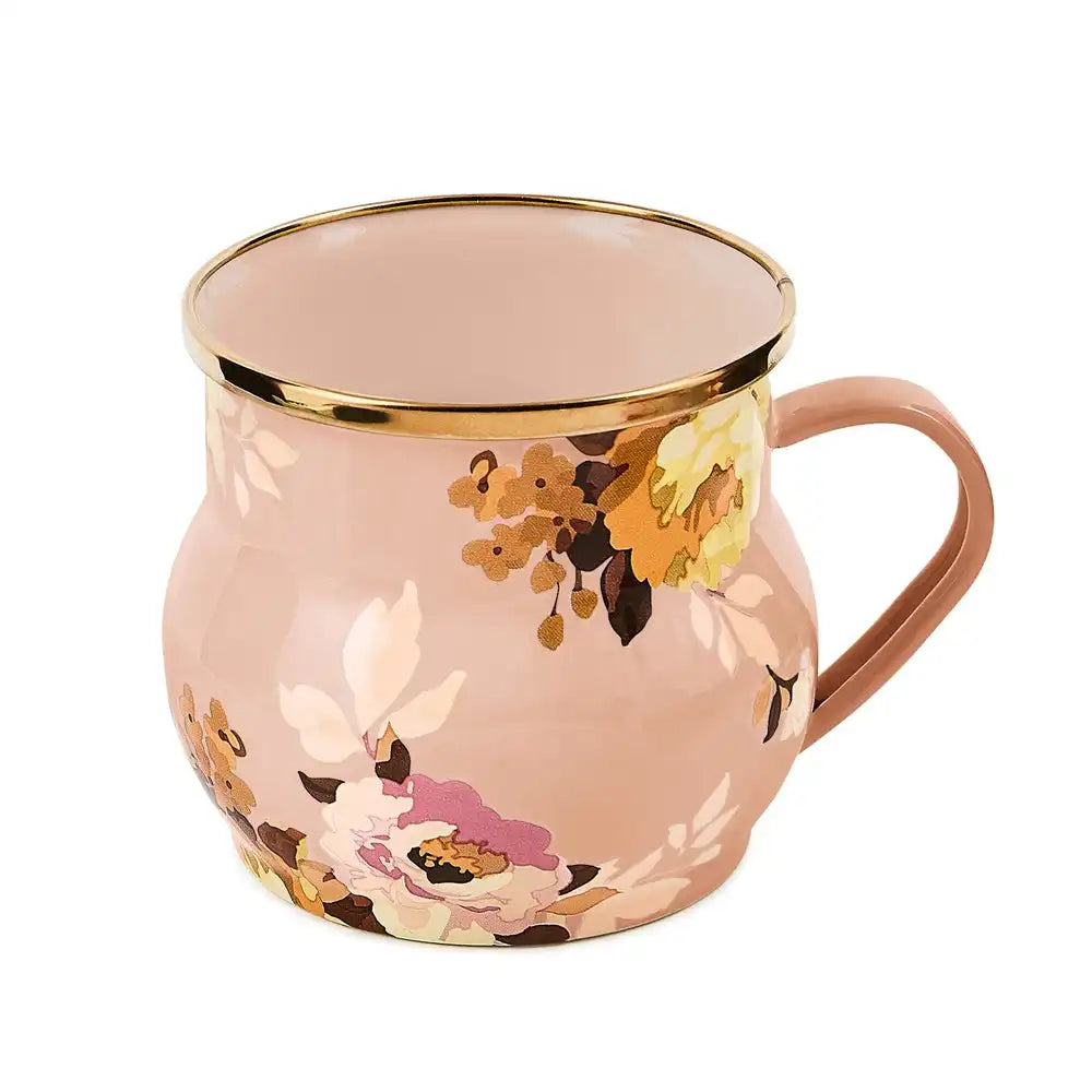 White Flower Market Mug
