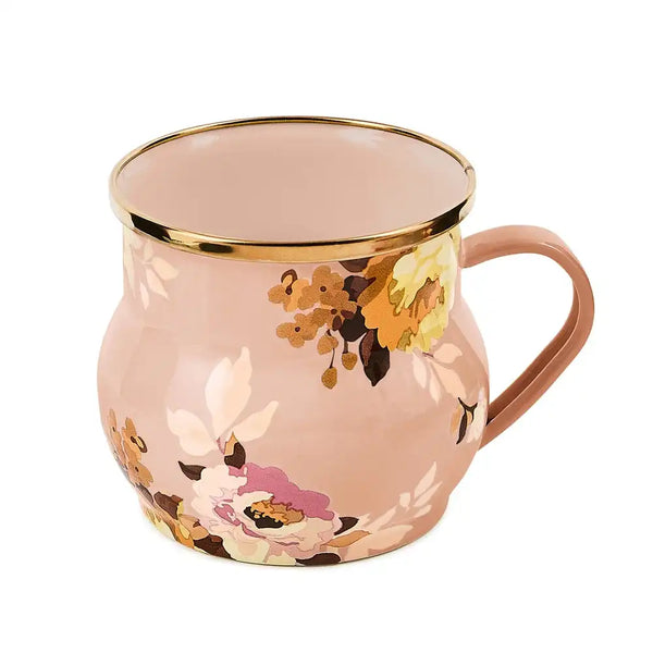 White Flower Market Mug