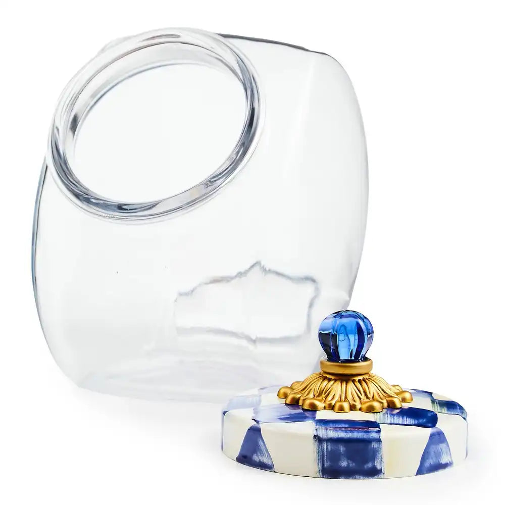 Cookie Jar with Courtly Check Lid