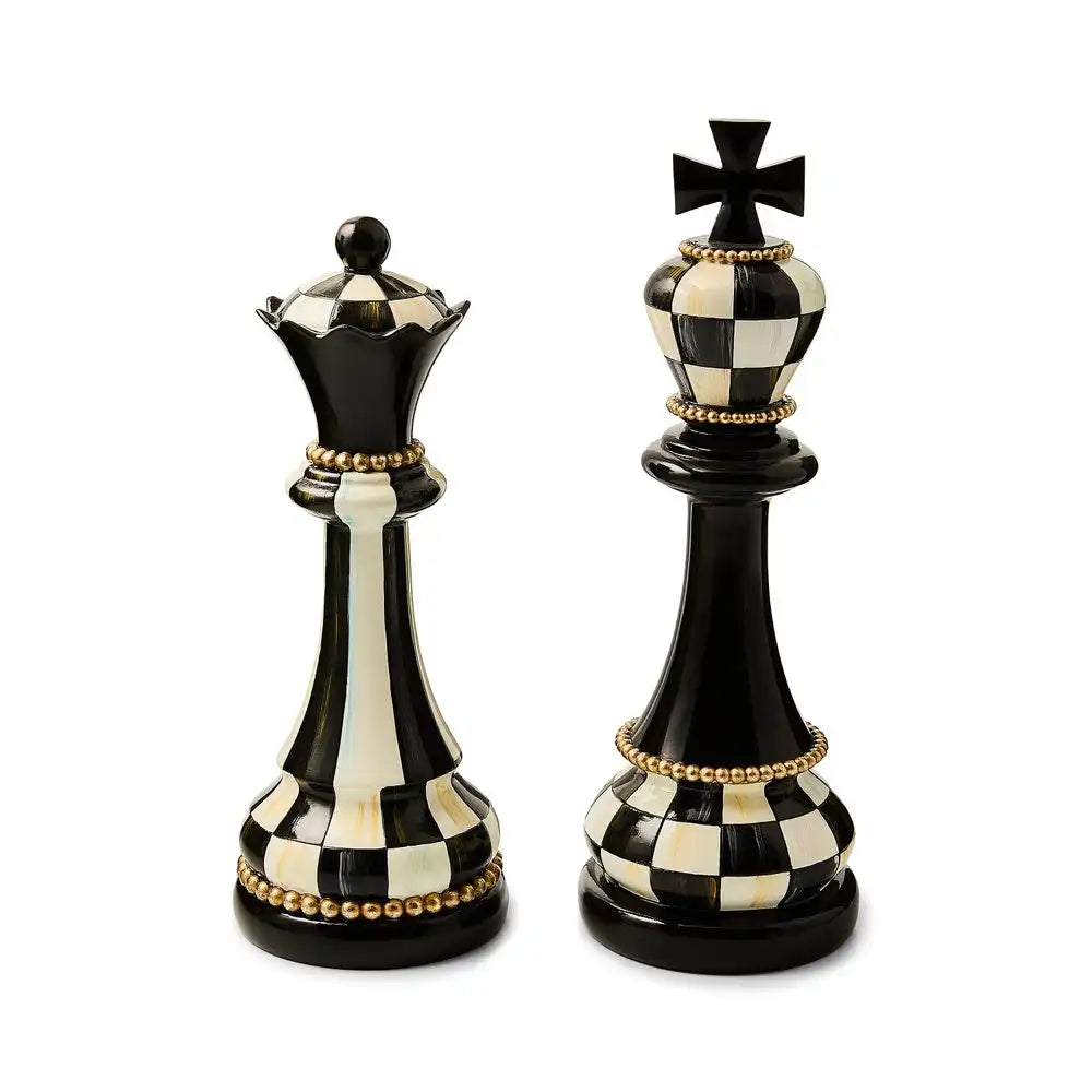 Courtly Chess Decor, Set of 2 Main image
