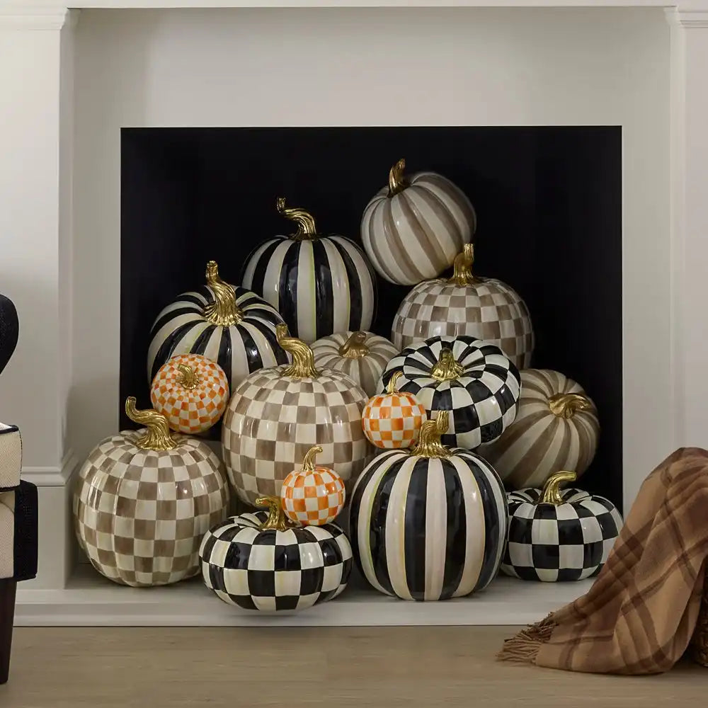 Mocha Stripe Medium Pumpkin
