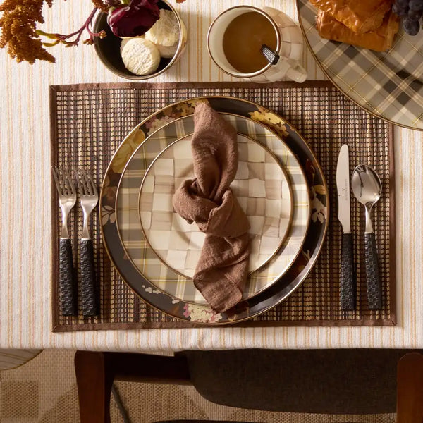Tartan Mocha Salad Plate