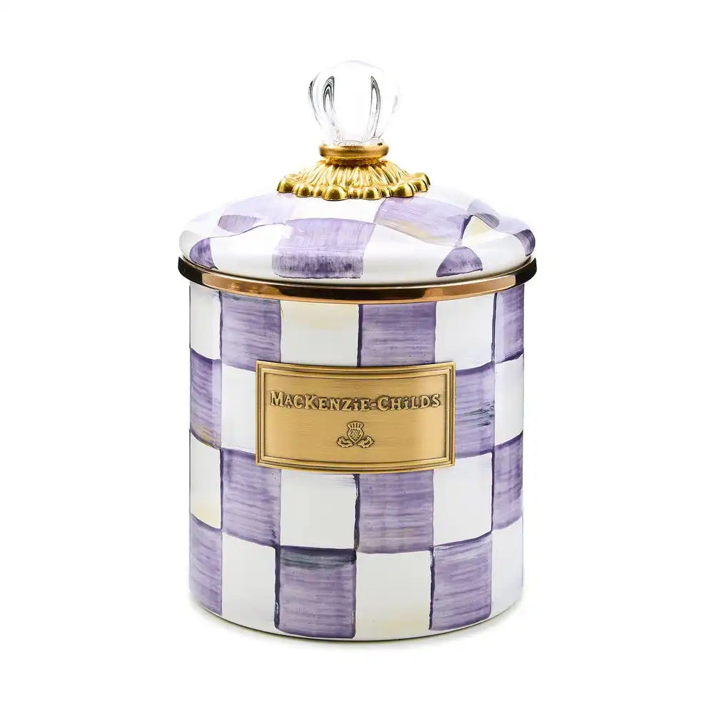 Violet Check Large Canister