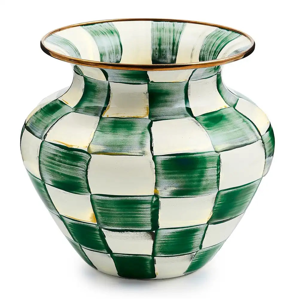 Courtly Check Enamel Large Vase