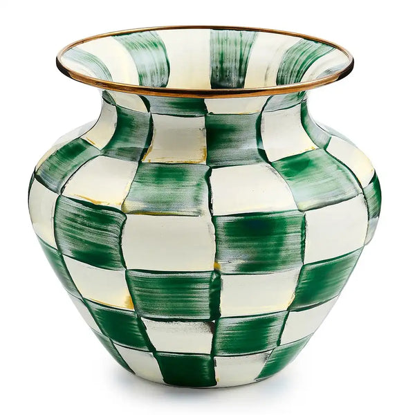 Courtly Check Enamel Large Vase