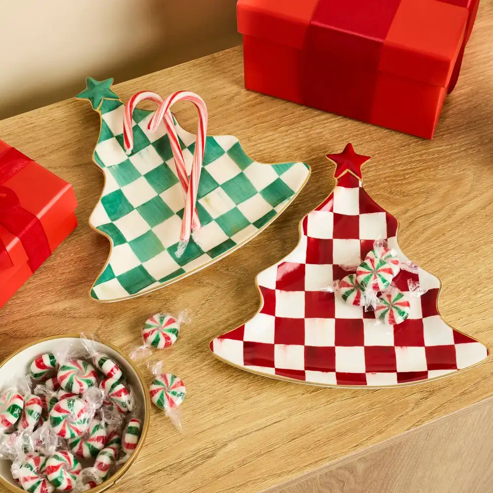 Cherry Check Tree Trinket Tray Secondary image