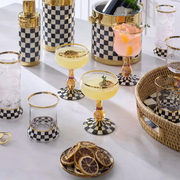 Courtly Check Coupe Glass