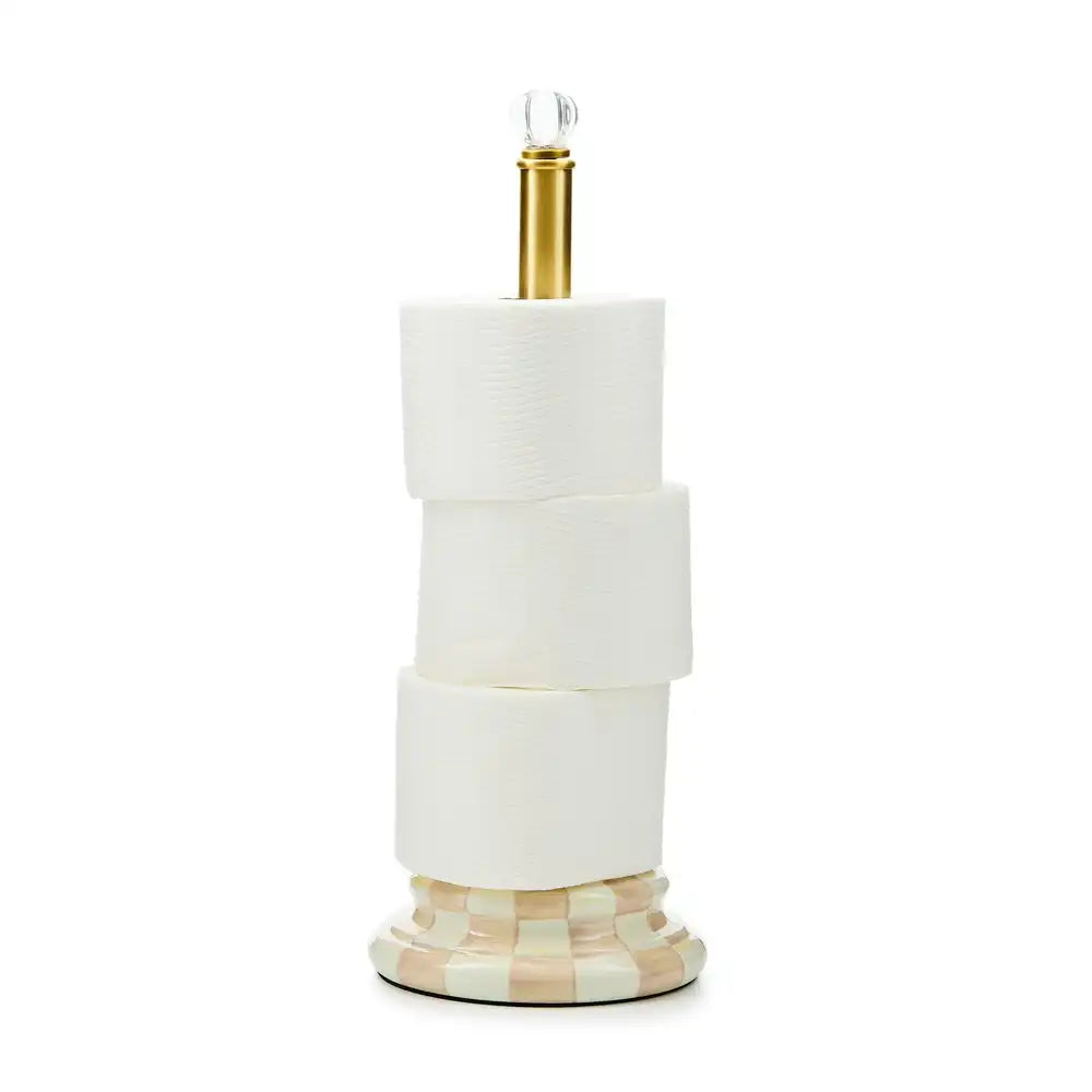 Mocha Check Boutique Tissue Box Cover