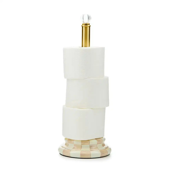 Mocha Check Boutique Tissue Box Cover