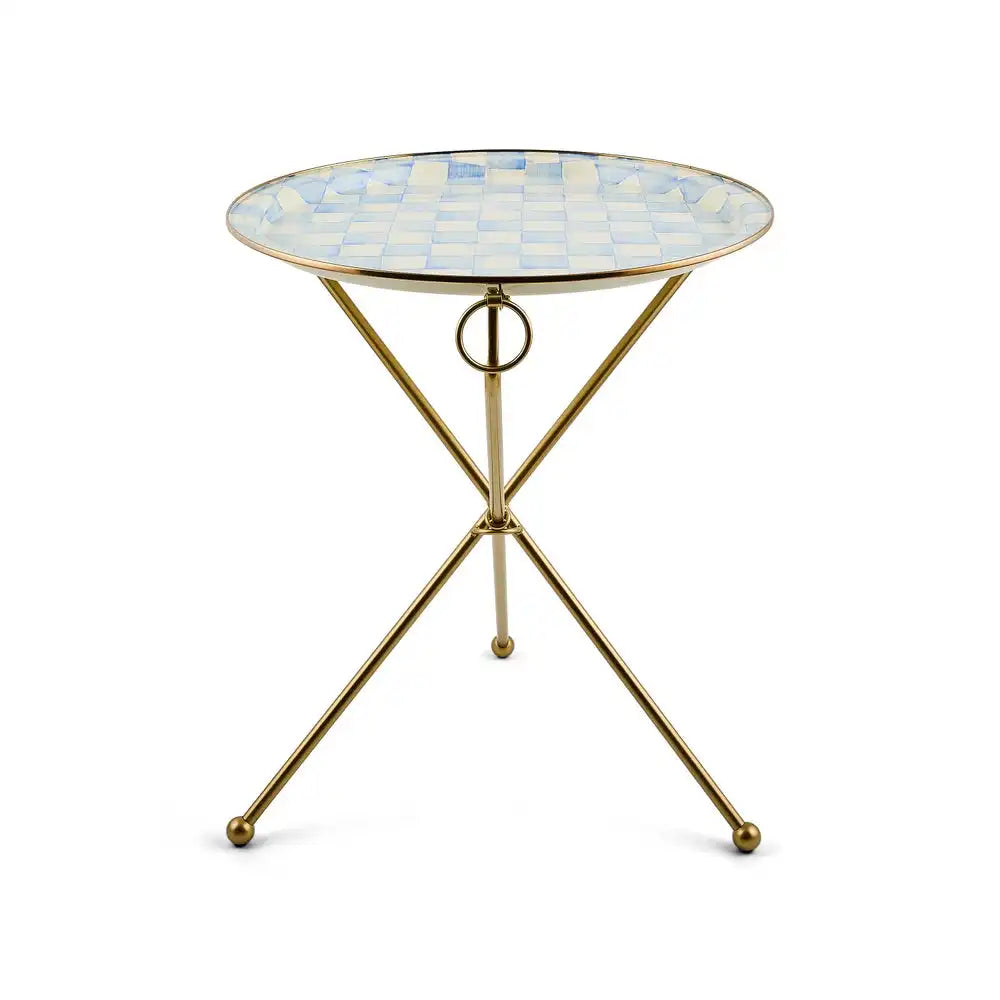 Sky Check Enamel Tilt Accent Table Main image