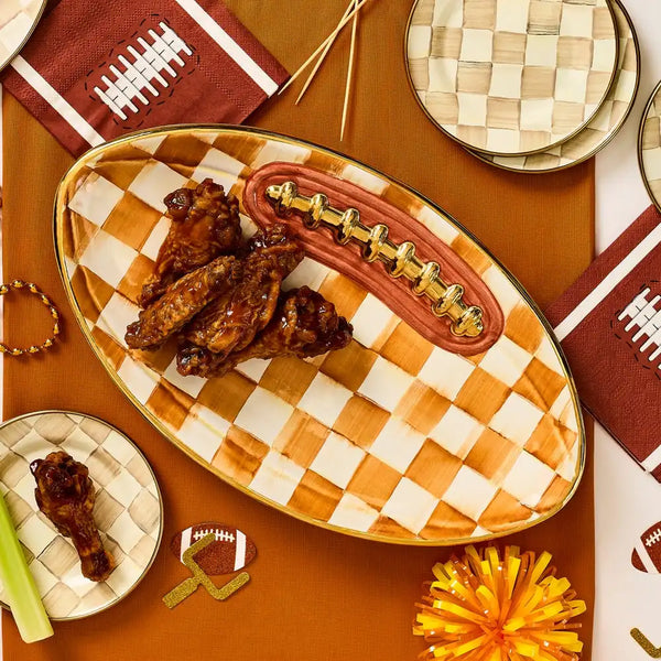 Courtly Check Football Platter