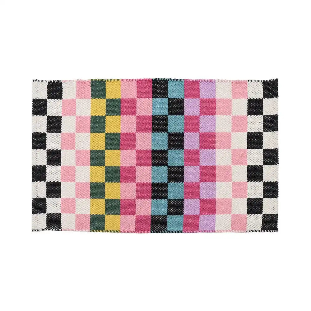 Calypso Checked 2'3" x 3'9" Indoor/Outdoor Rug Main image