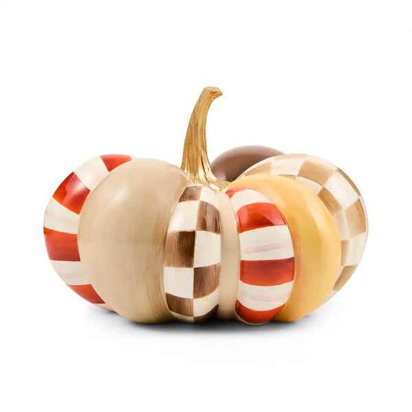 Harvest Glow Patchwork Large Pumpkin