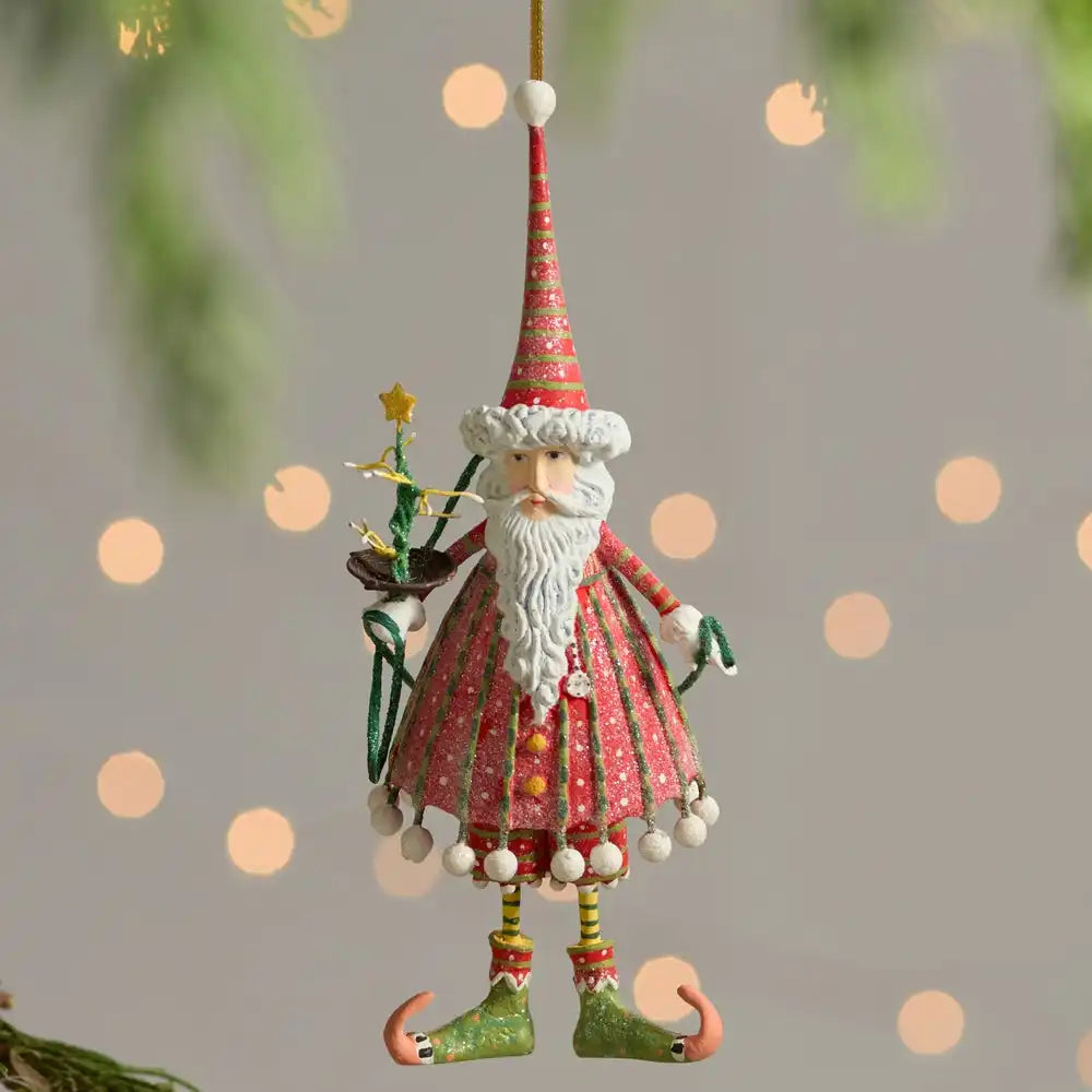 Patience Brewster Dash Away Dashing Santa Ornament Secondary image