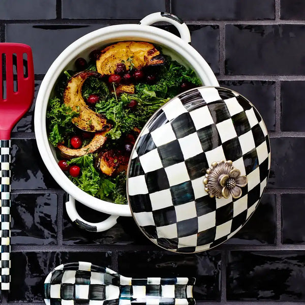 Mocha Check Medium Casserbole