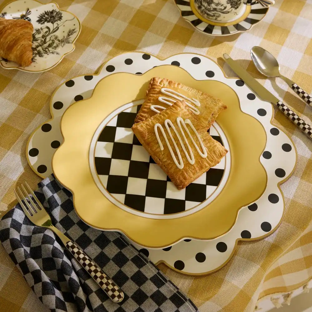 Bee Toile Salad Plate