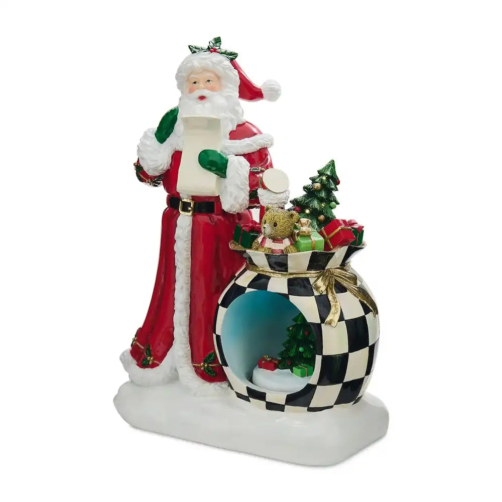 Illuminated Santa's Wish List Figurine Secondary image