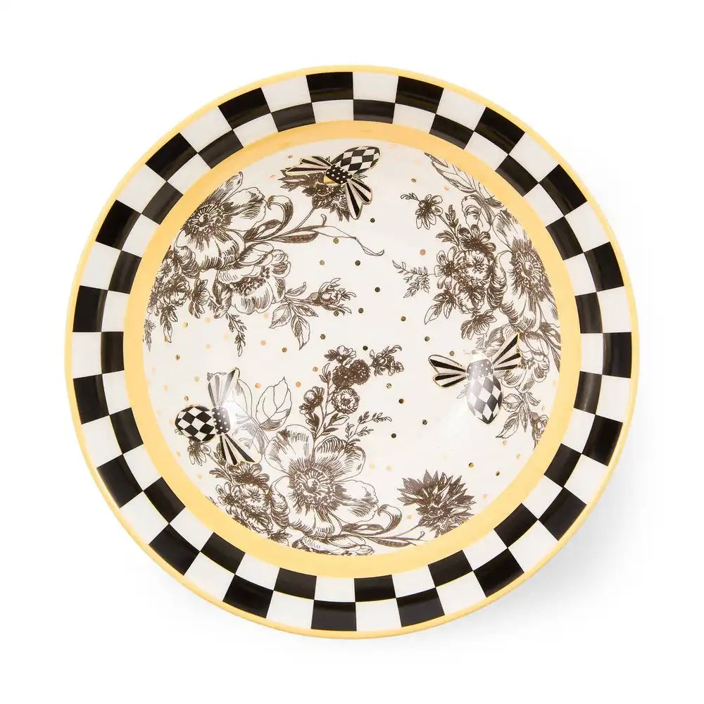 Bee Toile Salad Plate