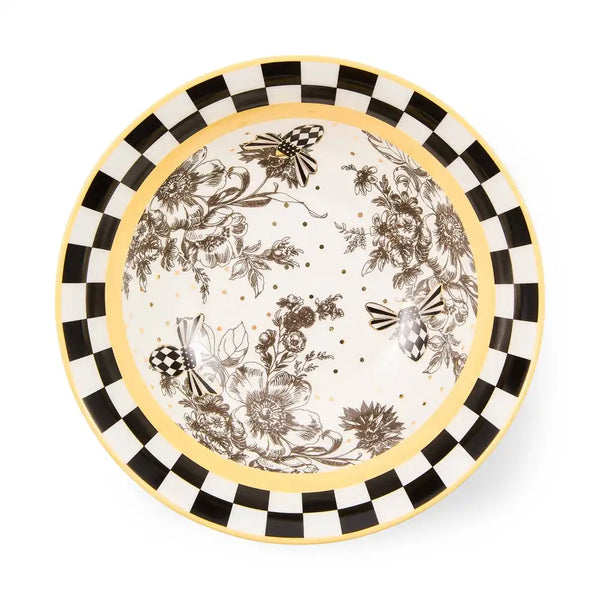 Bee Toile Salad Plate