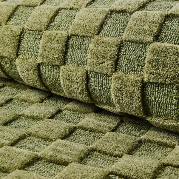 Moss Checkerboard 2'3" x 3'9" Rug