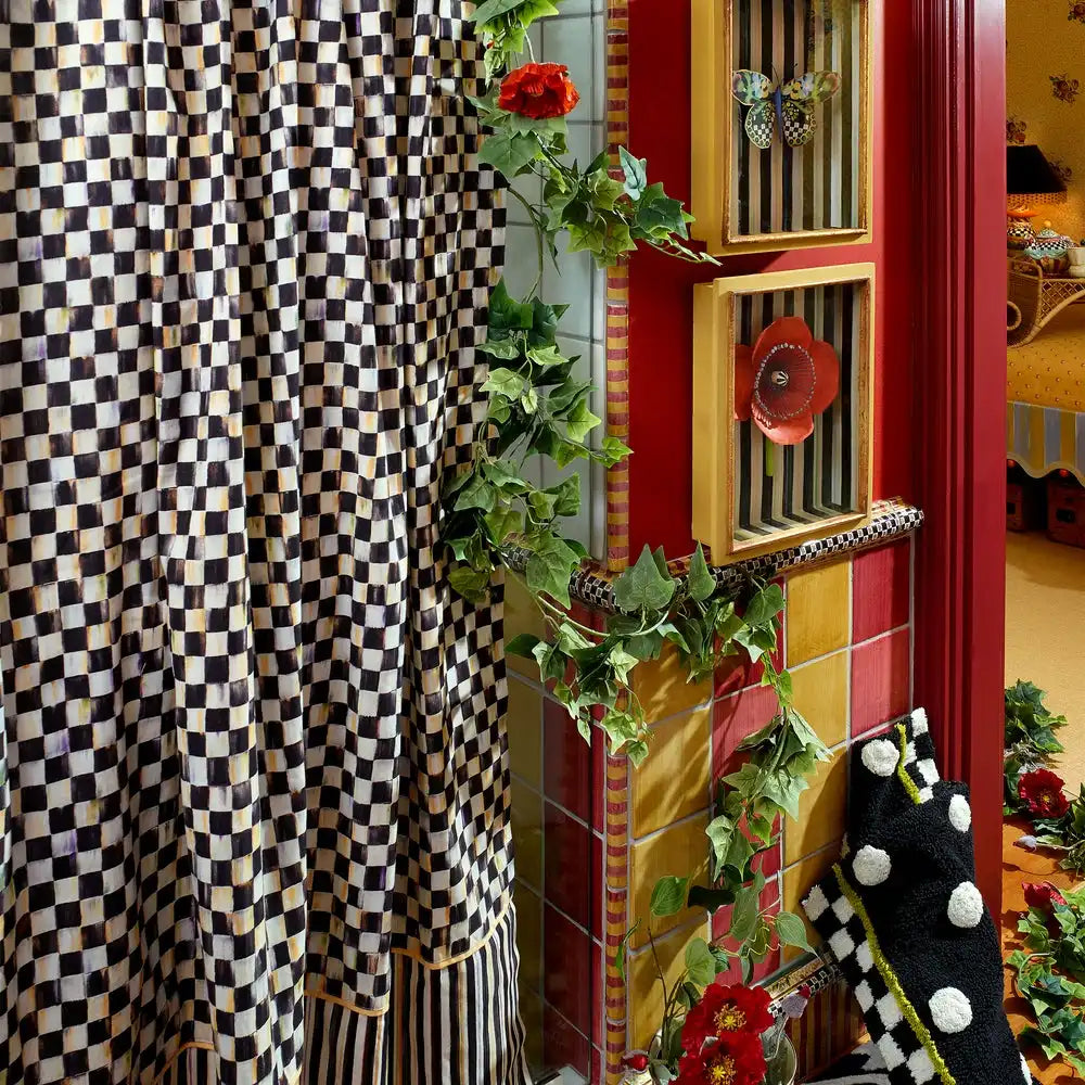 Courtly Check Shower Curtain