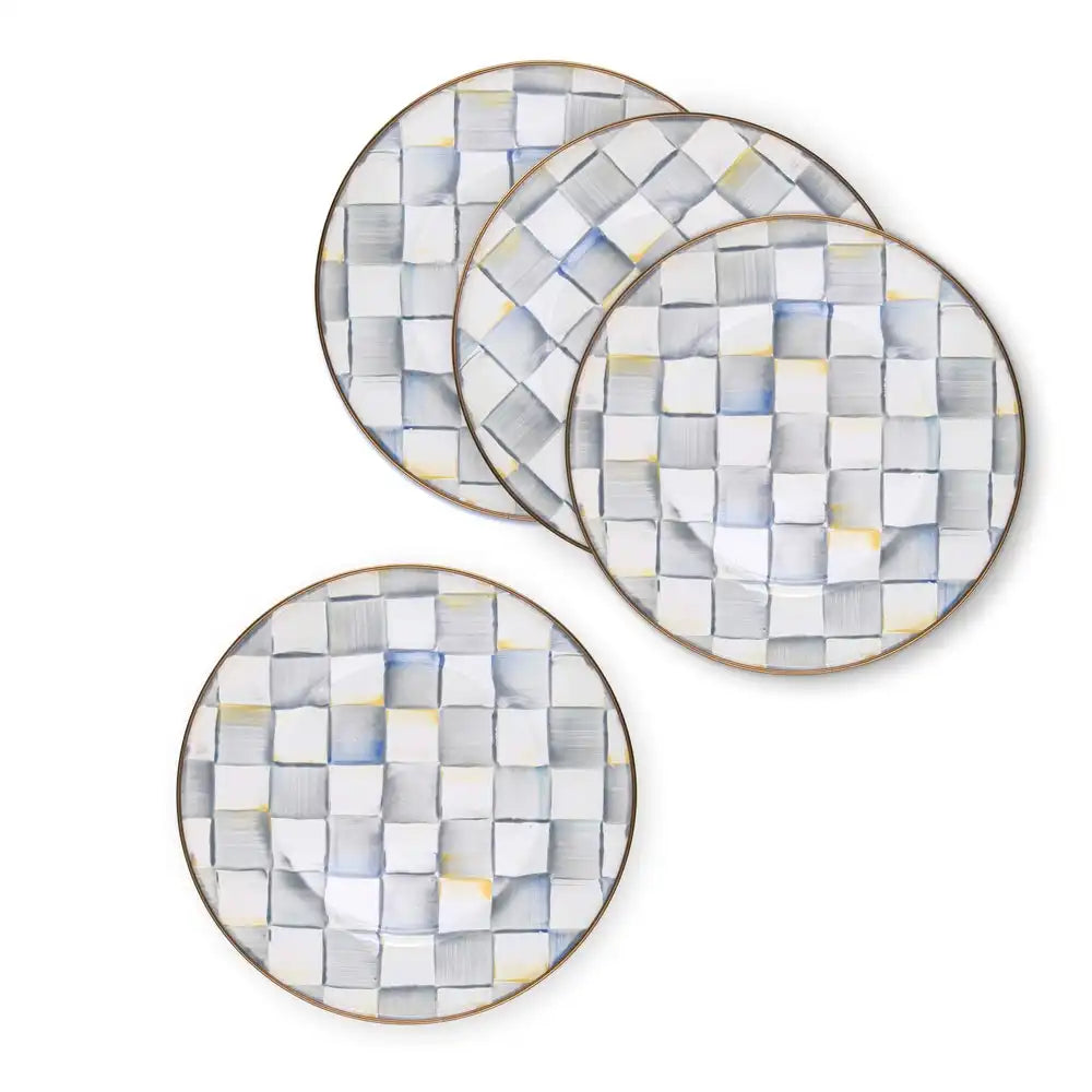 Royal Check Dinner Plates, Set of 4