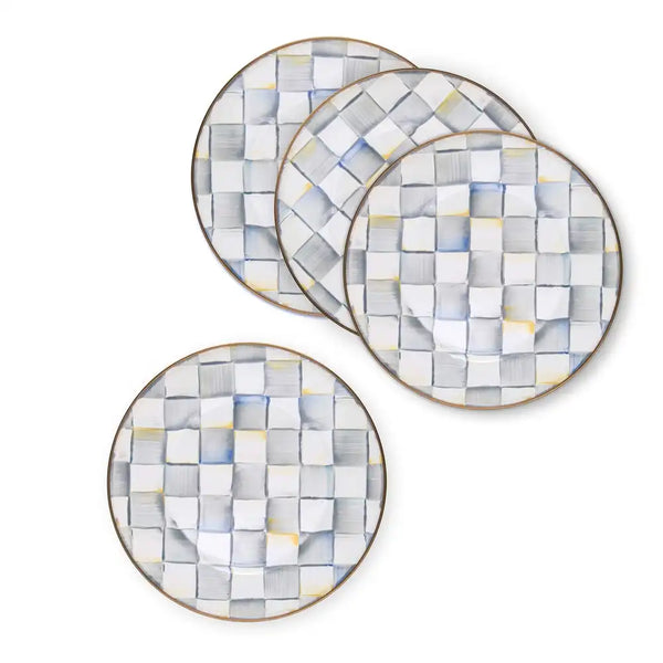 Royal Check Dinner Plates, Set of 4